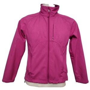 Softshell Jacket Double Diamond Pink Medium Womens Gorp Core Athleisure Outdoor